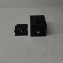 Black Metal Donation Box with Lock,raffle ticket box donation boxes for fundraising,tip jar,Suggestion Box with Sign Holder,Multi-Use Secure Storage with 2 Keys,6.3x4.72x3.94 Inch
