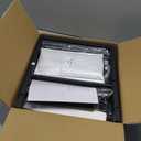 Homsorout Plant Stand Indoor with Grow Light, 5-Tiered Tall Plant Stand Indoor, Metal Plant Shelf with Hanging Basket Hook and Adjustable Light, Ideal for Living Room, Garden, Patio (Black Brown)