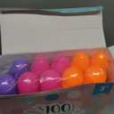 JOYIN 3.15" Easter Eggs, Large Fillable Plastic Eggs Empty Colorful Bright Eggshells with Hinge for Easter Hunt, Filling Treats, Party Favor, Basket Stuffers, Classroom Prize Supplies, 100PCS