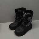 BODATU Boys' Waterproof Winter Snow Boots with Insulation for Cold Weather, 38