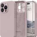 Magnetic for iPhone 12 Pro Max Case, Compatible with MagSafe, [Full Camera Protection][Screen Protector] Silicone Shockproof Protective Phone Case for iPhone 12 Pro Max 6.7", Hazel