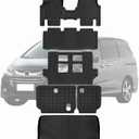 Floor Mats & Trunk Mats for 2011-2017 Honda Odyssey, TPE All Weather Protection 3 Rows Car Floor Liners with Cargo Liners Covering The backrest Accessories