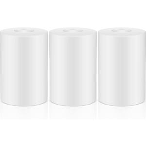 Teenyyou 3 Pcs White Frosted Glass Shade Replacements for Pendant Light Fixtures Glass Lamp Shade Cover, 1-5/8 Inch Fitter E26 Base, 4"w x 6"h, Replacement Lamp Globe for Chandelier Wall Sconce