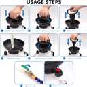 AIGMISON 3L Transmission Fluid Pump, Transmission Fluid Hand Pump Automotive,Transmission Oil Pump, Manual Automotive Oil Filling System