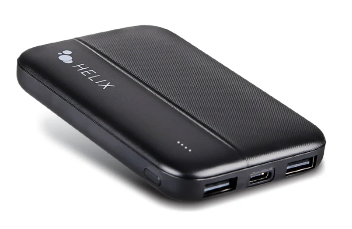HELIX 
5,000 mAh Power Bank with Dual USB-A Ports