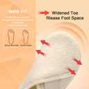 Besroad House Slippers for Women Men Comfy Barefoot Slippers Sock Furry Slip On House Shoes with Soft Rubber Sole for Bedroom Home Travel Yoga (8-9 Women/6.5-7.5 Men, Beige)