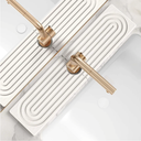 Large Faucet Mat for Kitchen Sink  Stone Drying Mat for Kitchen Counter, Diatomite Fast Drying Stone Sink Tray, Super Absorbent, Stylish Decor and Protector for Bathroom (Light Grey, 23.6" x 5.5")