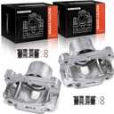 A-Premium Front Disc Brake Caliper Assembly with Bracket Compatible with Toyota Models - Tacoma 1995 1996 1997 1998 1999 2000 2001 2002 2003 2004, 2PCS