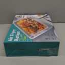 Air Fryer Basket for Oven, 25% Thicker, OPENICE 2 Set Oven Air Fryer Basket and Tray, Stainless Steel Air Fryer Pans and Crisper Tray for Convention (15.4"11.0" & 13.4"9.7")