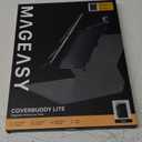 MAGEASY CoverBuddy Lite for M4 iPad Pro 13" (2024) - iPad Pro Case Compatible with Magic Keyboard for iPad Pro (M4), with Apple Pencil Pro Pencil Holder - Black