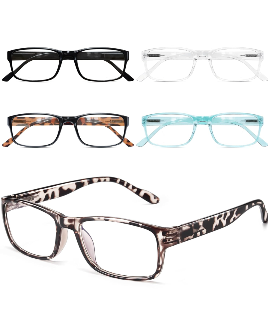 Gaoye Professional Reading Glasses for All Day - Computer Readers with Blue Light Protection - Value Pack,+2.75