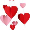 Valentine's Day Decor Love Wind Chimes Decorations Paper Heart Chandeller Ideas