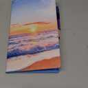 UUcovers Kindle Fire HD 10 (2019/2017) Tablet 10.1 inch Case 9th/ 7th Generation with Pencil Card Holder [Auto Wake/Sleep] Smart PU Leather Folio Stand Multi-Angle Viewing Cover, Beach Sunrise