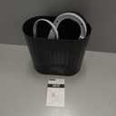 ELPHECO Black Bathroom Trash Can with Lid 2 Gallon Sensor Trash Bin, Automatic Narrow Garbage Can, Waterproof Smart Trash Can, Slim Motion Sensor Waste Bins for Bathroom, Living Room, Office