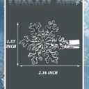 8Pcs Clear Snowflake Hair Clip Snowflake Hairpin Christmas Snowy Clips Xmas Winter Hair Accessories for Princess Women Festive Holiday Christmas Party Gifts (Clear)