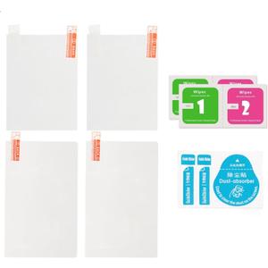 ASHATA 4Pcs Tempered Glass Screen Protector for New 3DS XL, Top LCD Screen Protector for New 3DS XL HD PET Film, High Sensitivity, 9H Hardness Screen Protective Filter for New 3DS XL