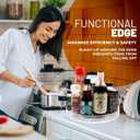 2 x Lazy Susan Turnable Organizer for Cabinet  11.5 Inches Clear  Heavy Duty Plastic  Multifunctional and Practical Design  Ideal for Kitchen, Under Sink, Bathroom (1 Pack)