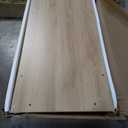 Rovibek 43" Dining Table, Modern Space Saving Kitchen Table, Wooden Industrial Style Farmhouse, White