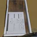 QEEIG Bathroom Floating Shelves for Wall - 15.7" Wall Mounted Shelf Over Toilet Farmhouse Home Decor Display Bookshelf Small 15.7 x 6.7 inch Set of 2, Rustic Brown (008-40BN)