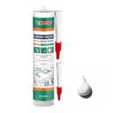 VGS201 High Temperature Sealant Caulk, White Color Fireplace Sealant Fireproof Caulk, 10.15 Fl Oz, 1-Tube Pack Fast-Drying Formula, Suitable for Ovens, Stoves, and Chimneys