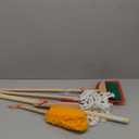 Melissa & Doug Dust Sweep Mop 6-Piece Pretend Play Set, Toddler Toy Cleaning, Pretend Play Home Cleaning, Kids Broom and Mop Set for Ages 3+