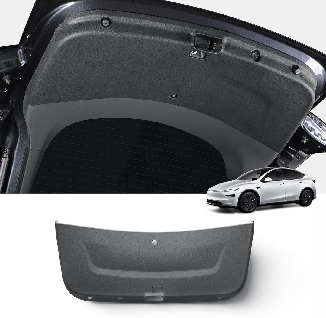 LUCKEASY Trunk Tailgate Mat for 2026 2025 Tesla Model Y Juniper Standard/Premium/Performance 5 Seater Rear Door Back Protective Pad Cargo Protector Mat TPE Protector Pad All-Weather