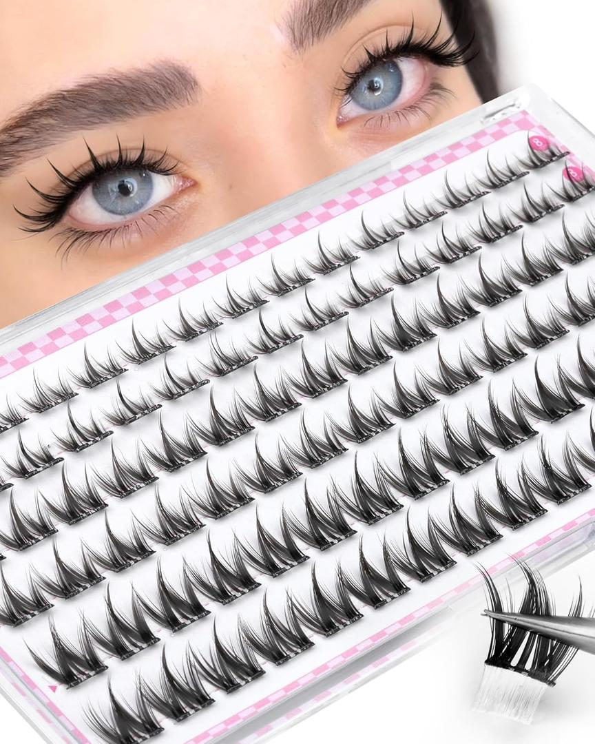 Manga Self Adhesive Lash Clusters Natural Self Adhesive Eyelashes 81012MM Short Anime Pre Glued Eyelashes Clusters CCurly Asian Spiky No Glue Lash Clusters Natural Press On Lashes 90Pcs by Zegaine