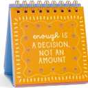 2 x Perpetual Desktop Calendar 52 Weeks of Grateful Sayings by Callie Danielle, 5x5.5 Spiral Bound Easel, Inspirational Quotes, Gratitude Gift for Women, Teachers, Friends, or Coworkers