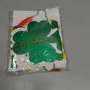 Pre-Strung Happy St Patricks Day Banner,Glitter Happy St Patricks Day Banner Sign with Irish Shamrock&Pot of Gold&Rainbow&Irish Hat Garland for Home Indoor Fireplace Mantle Photo Props Backdrop Decor