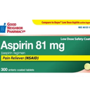 Good Neighbor Pharmacy Aspirin 81 Mg Low Dose Safety Coated Tablets 300ct (2 Pack)