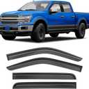 Shatterproof Taped-On Window Deflectors for Ford F150 SuperCrew 2015-2025, Rain Guards, Window Visors for Car, Vent Deflector, 4pcs