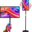 15.6" Digital Signage Display 10000 mAh Capacitive Touch Screen Advertising Display with Wireless Screen Mirroring, All in One LCD Screen HDMI-in with Android 11(2+32GB) (Black)