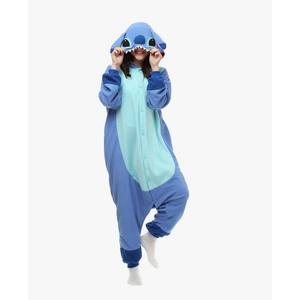 Wishliker Adult Onesie Animal Pajamas Halloween Cosplay Costumes Party Wear Blue, XL