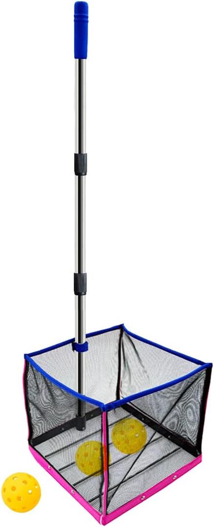 TNZMART Adjustable Pickleball Retriever Portable Pickle Balls Picker Multifunction Ball Collector for Picking and Storage (Blue) TNZMART Adjustable Pickleball Retriever Portable Pickle Balls Picker Multifunction Ball Collector for Picking and Storage (Blue)