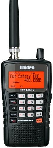 Uniden Bearcat BCD160DN Handheld Digital Scanner, Exclusive Features, Band Scope Rapid System/Channel Number Tagging, Narrow-Band Reception, and Search Features to Detect Signals Faster Than Ever