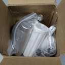 Whipped Cream Dispenser 500ml  1 Pint Aluminum Cream Canister with 3 Nozzles & Cleaning Brush  Leak-Proof Whip Cream Maker for Desserts, Toppings, N2O Charger not Included (Black)