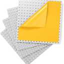 MIMAX Self-Adhesive Baseplates Compatible with DUPLO, Peel-and-Stick Baseplate for DIY Play Table or Wall - 4 Pack (10" x 10") (Light Gray)
