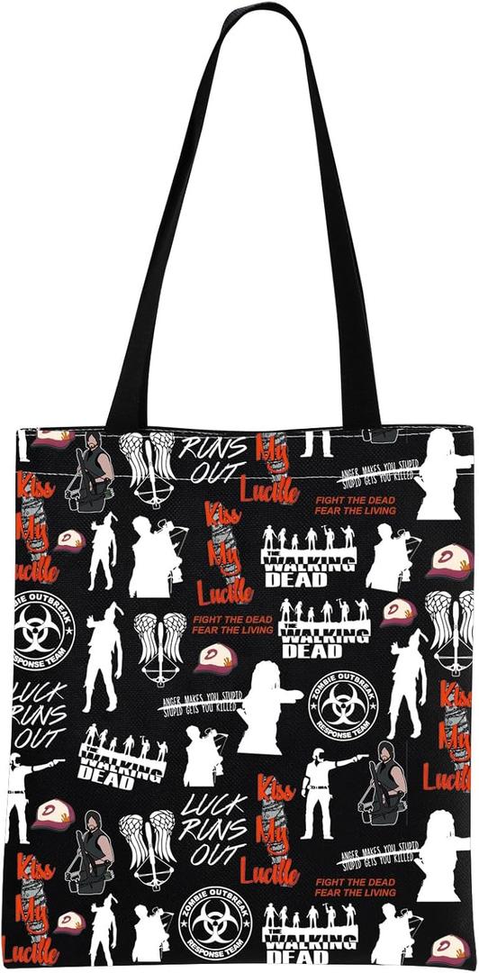 MNIGIU TV Series Cosmetic Bag TV Series Merch TV Series Fans Gift TV Series Themed Gift (Run-out Black Tote)