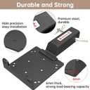 Universal 2" Receiver Trailer Hitch Winch Mount Plate ,Winch Mounting Bracket,Winch Mounting Plate (Balck)