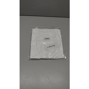 Cotton Long Sleeve Shirts for Women Slim Fit Basic Tees Underscrub Tshirts Crewneck Undershirts Casual Plain Tops (Medium, White)