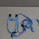 Cat Harness and Leash Set, Adjustable Kitten Harness Escape Proof Cats Harness, Soft Lightweight Walking Travel Pet Harness, Cute Kitty Harness Leash Set for Small Medium Cats, Blue Daisy