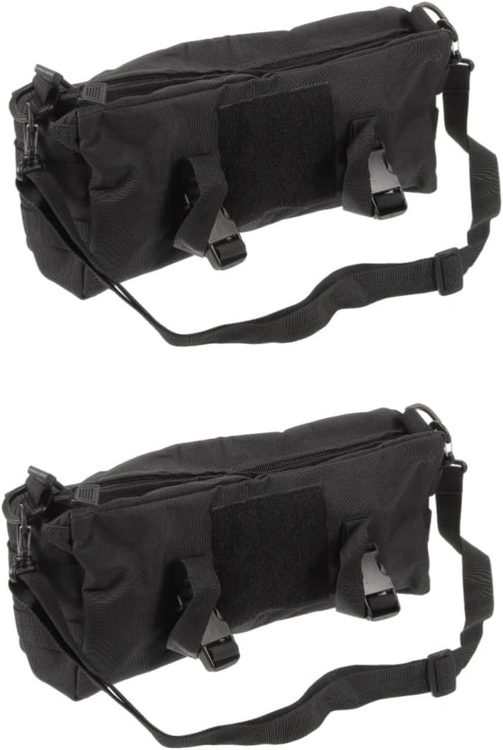 Angoily Bag Fanny Cable Organizer Bag for Outdoor Camp Tool Bag Foldable Canvas Tool Pouch Zipper Tool Bags