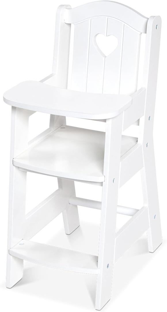Melissa & Doug Play High Chair Pretend Play High Chair Baby Doll Accessories, 20 inches