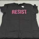 RESIST T-Shirt Pink Bold Message T-Shirt S Black