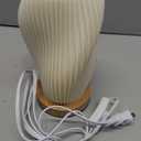 Zenply Novelty Small Table Lamp for Bedroom,Vintage Style Striped Small Night Light Lamp, Mini Bedside Lamp for Living Room Nightstand Small Space Kids Room Living Room Office Dorm (SM), Warm-SM