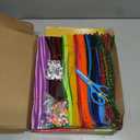 800pcs Pipe Cleaners Crafts Kit, 30 Colors Pipe Cleaners Bulk with 20 Designs Instruction Book, Colorful Chenille Stems for Animal Flower Creative Projects DIY, Arts and Crafts for Kids Ages 4-12