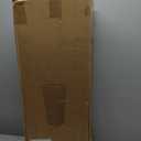 Set of 2 Large Tall Planter for Indoor or Outdoor 24" Flower Pots Tapered Tall Planters with Tray for Porch, Patio, Backyard, Large Planters for Outdoor Indoor Plants(Black,Striped)