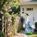 Porch Goose Outfit for 23" Porch Goose, Summer Beach Goose Outfits with Hat Garden Porch Goose Clothes for Garden Lawn Yard Decoration (Beach