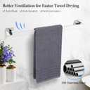 TURS 4-Piece Bathroom Hardware Set Chrome Towel Bar Set 23.6inch Bath Towel Holder Sets SUS 304 Stainless Steel Wall Mounted Towel Rack Sets for Bathroom.