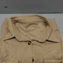 Corduroy Shirt Jackets for Women Loose Button Up Shacket Long Sleeve Casual Lapel Outerwear M